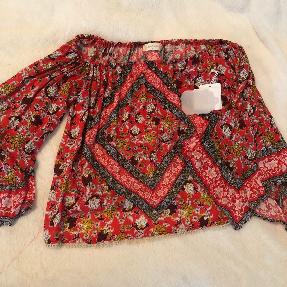 NWT Altar’d State Off Shoulder Printed Top